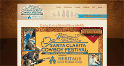 Desktop Screenshot of cowboyfestival.org