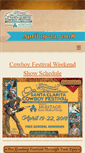 Mobile Screenshot of cowboyfestival.org